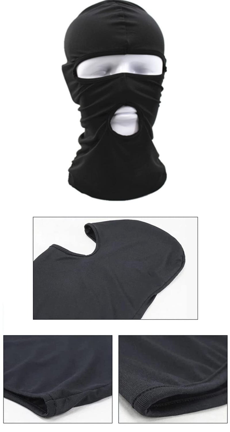 WYSUMMER Balaclava Face Mask, Women Men Thin Full Face Mask for Motorcycle Bike Hunting Cycling Cap Ski(Black1) - Image 3